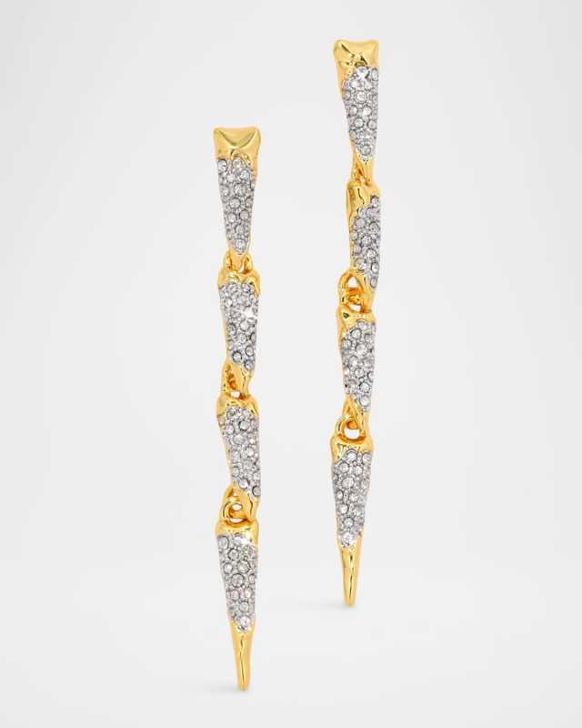 Solanales Crystal Spear Linear Earrings